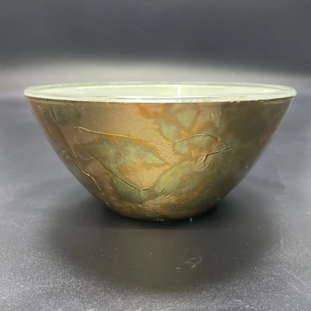 1970-80's B & L Designs Arcoroc/Arcopal Handpainted Glass Bowl Retro Sea Life